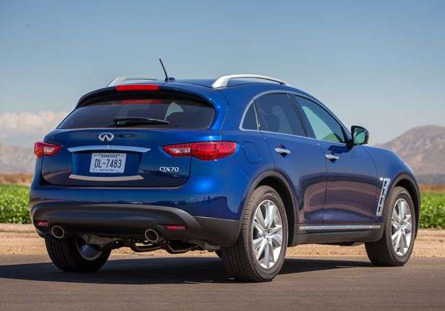 У компанії Infiniti зняли з виробництва кросовер QX70