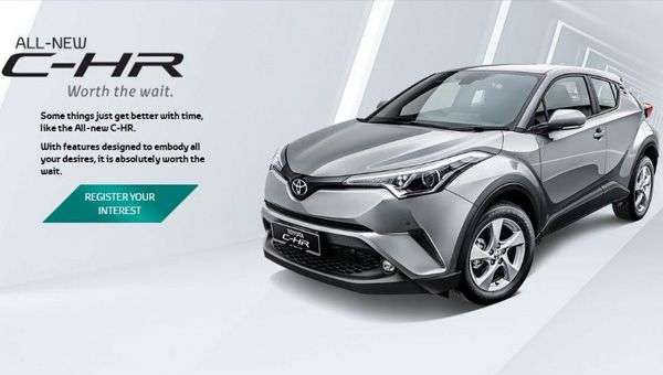 Кросовер Toyota C-HR освоює нові ринки