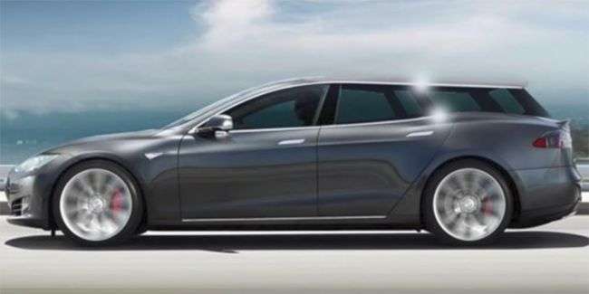 В Європі зявиться універсал на базі електромобіля Tesla Model S