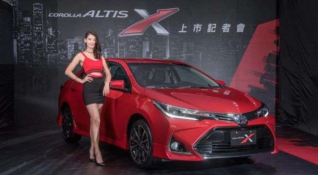 Toyota на Тайвані представила новий спортивний седан Corolla Altis X
