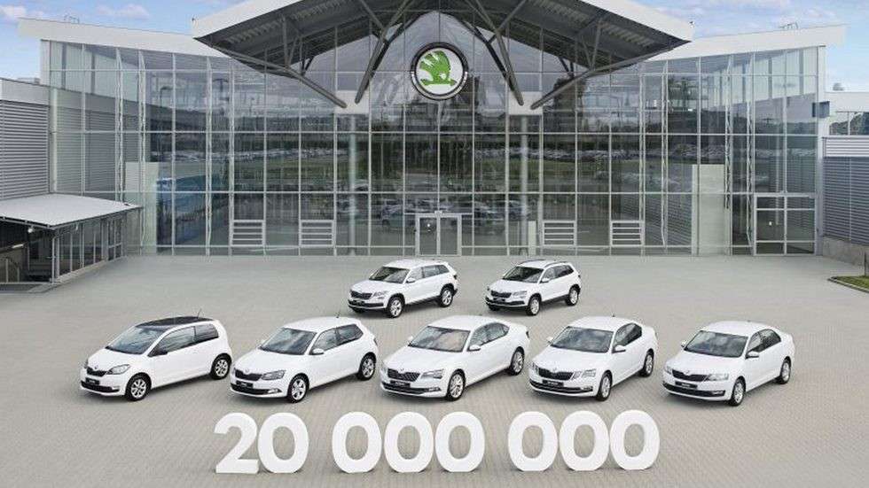 20-мільйонний автомобіль Skoda випустила в Квасинах