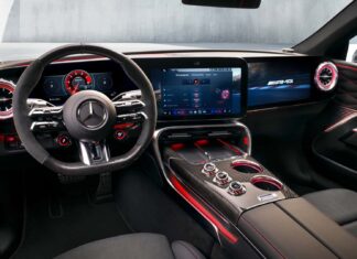 La nouvelle super berline électrique de Mercedes-AMG : un intérieur dominé par l’écran