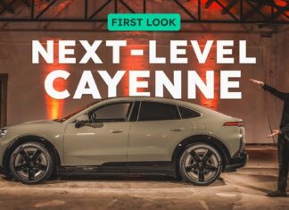 Porsche устанавливает новый планку производительности с Cayenne Coupe Electric